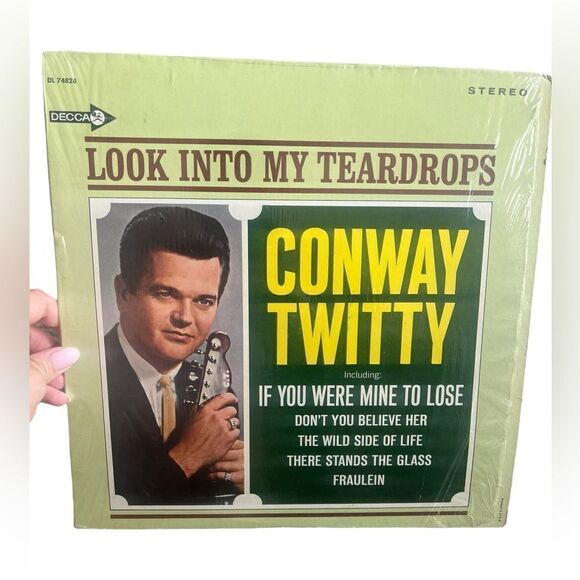 VINTAGE CONWAY TWITTY “LOOK INTO MY TEARDROPS” VINYL LP 1966 COUNTRY - Picture 4 of 11